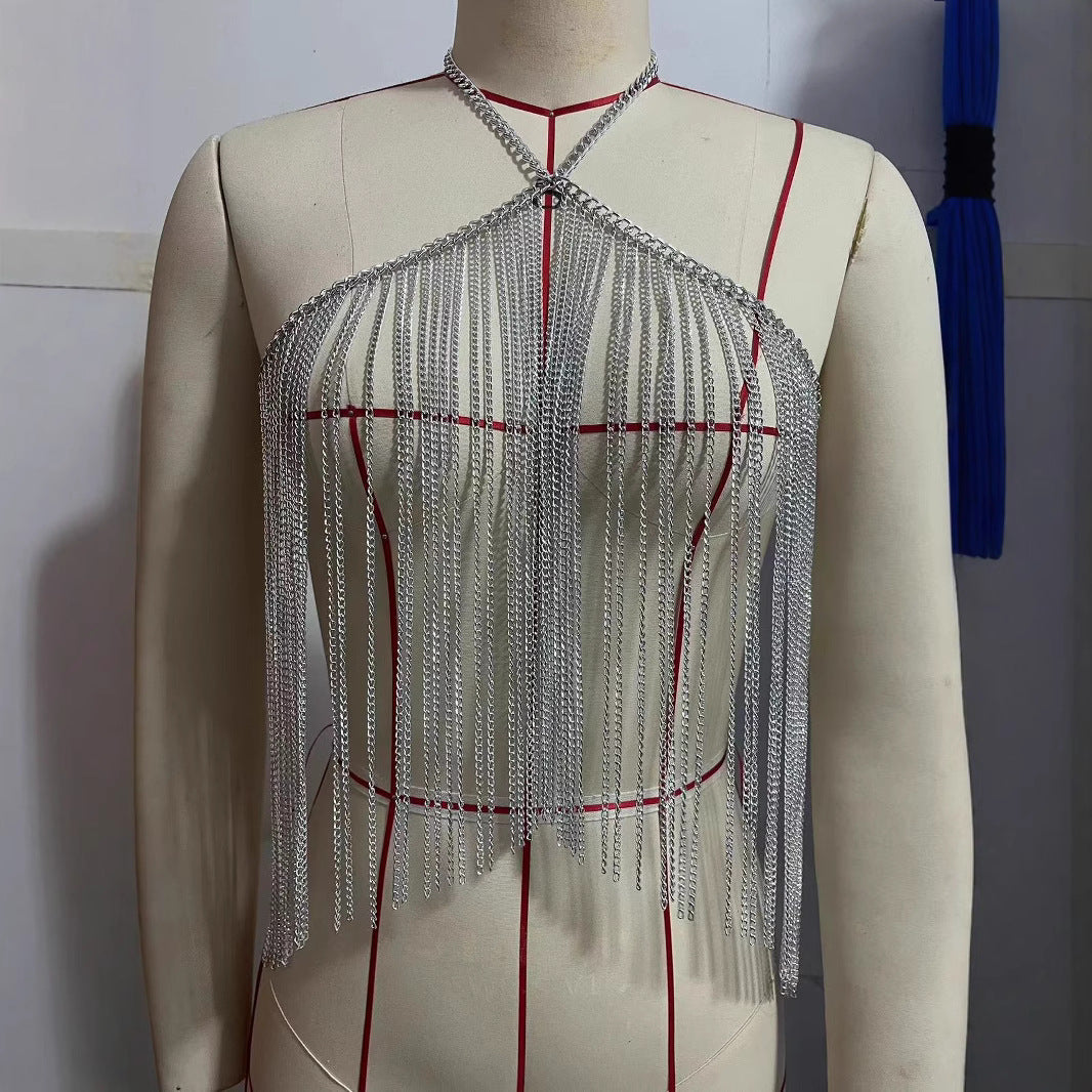 2025 L4981Y metal chain body chain цепочки для тела body chain real shot