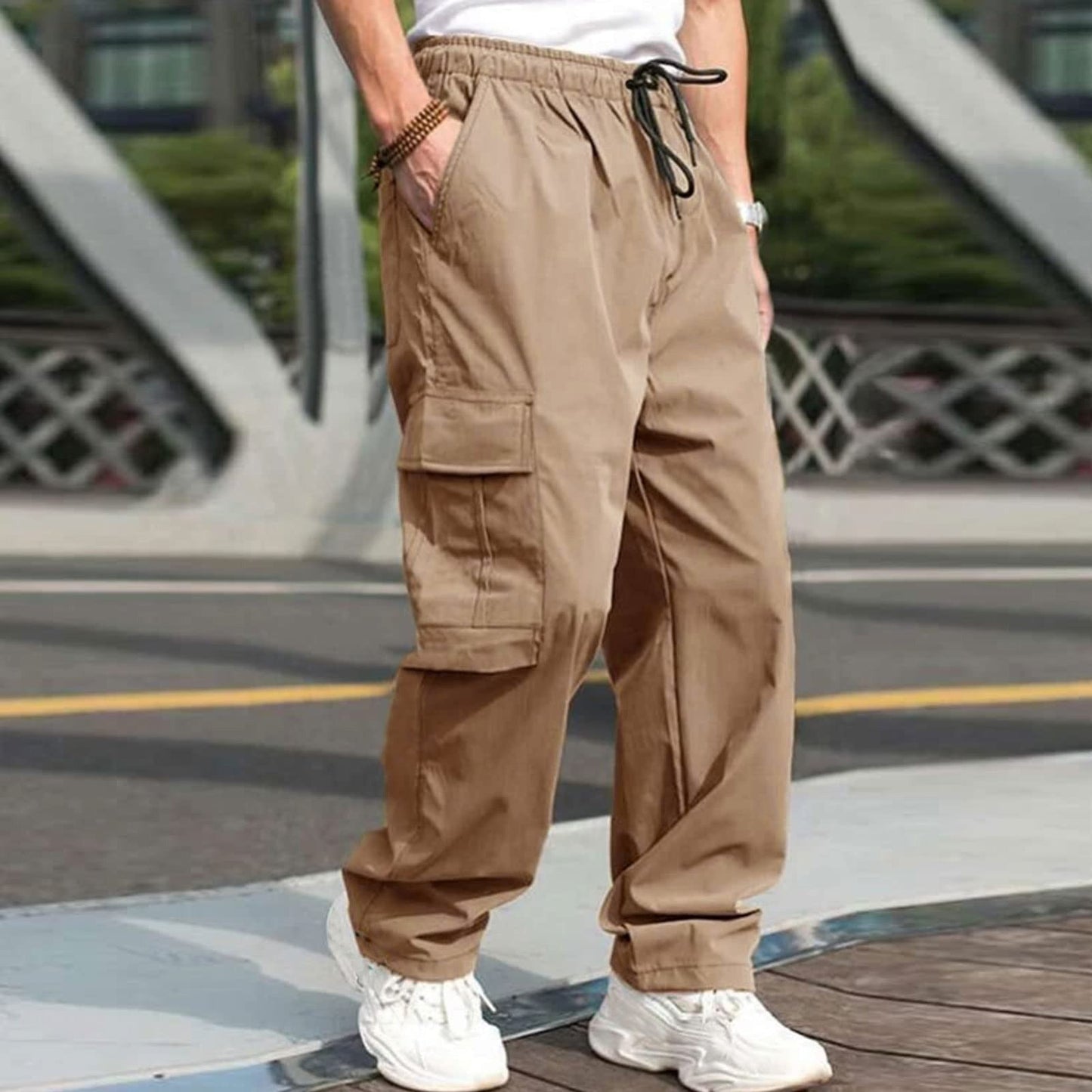 maoxiangshop-shop guy outfits New Summer Youth Casual Pants Men's Loose Straight Casual Trousers Men