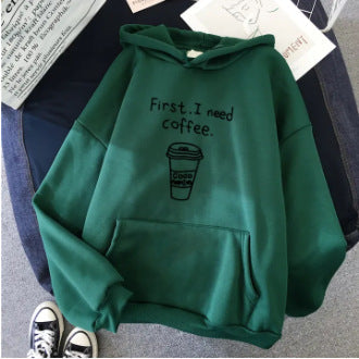 maoxiangshop Sweatshirt Plus Size Sweater Printed New Loose Comfortable Top Women's Colorful Pattern Printed Rope Hooded Sweater