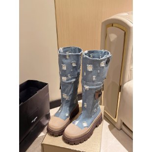 2025 Thick-soled boots cowboy women's autumn and winter popular new models but knee fashion women's boots