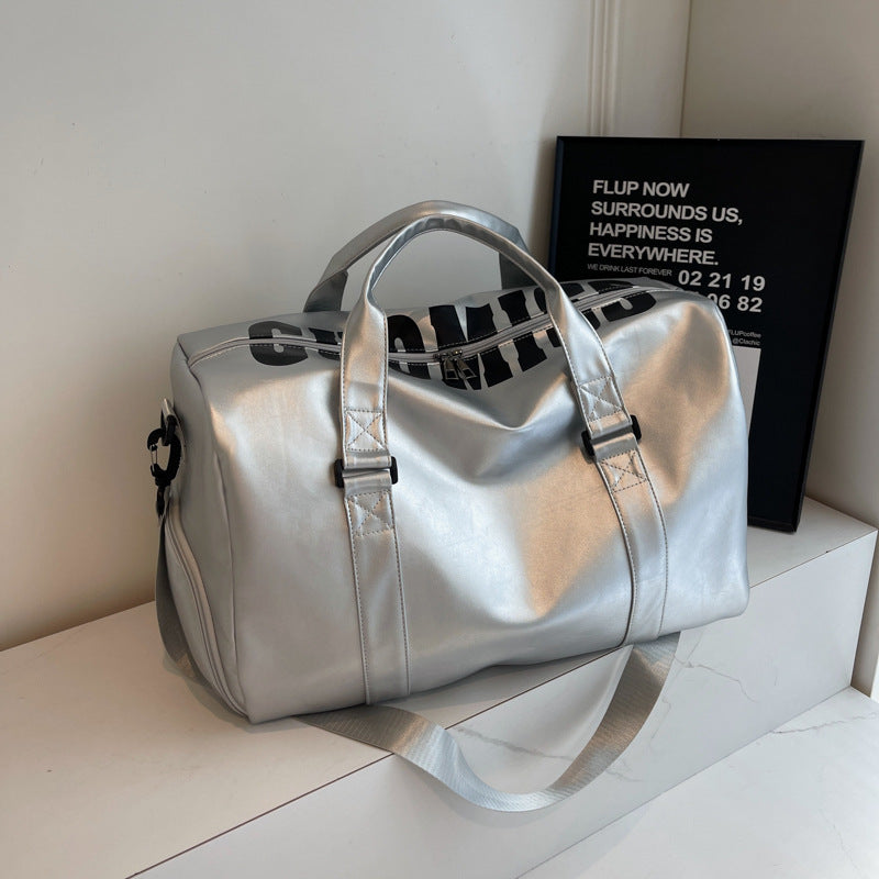 2025 Girls luggage sports travel bag going out large capacity shoulder handbag wet and dry separation swimming fitness bag women