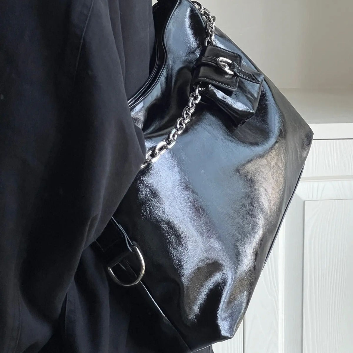 MAOXIANGSHOP 2025 Lazy wind casual big bag women 2025 2025 retro chain bag commuter shoulder tote bag manufacturer wholesale