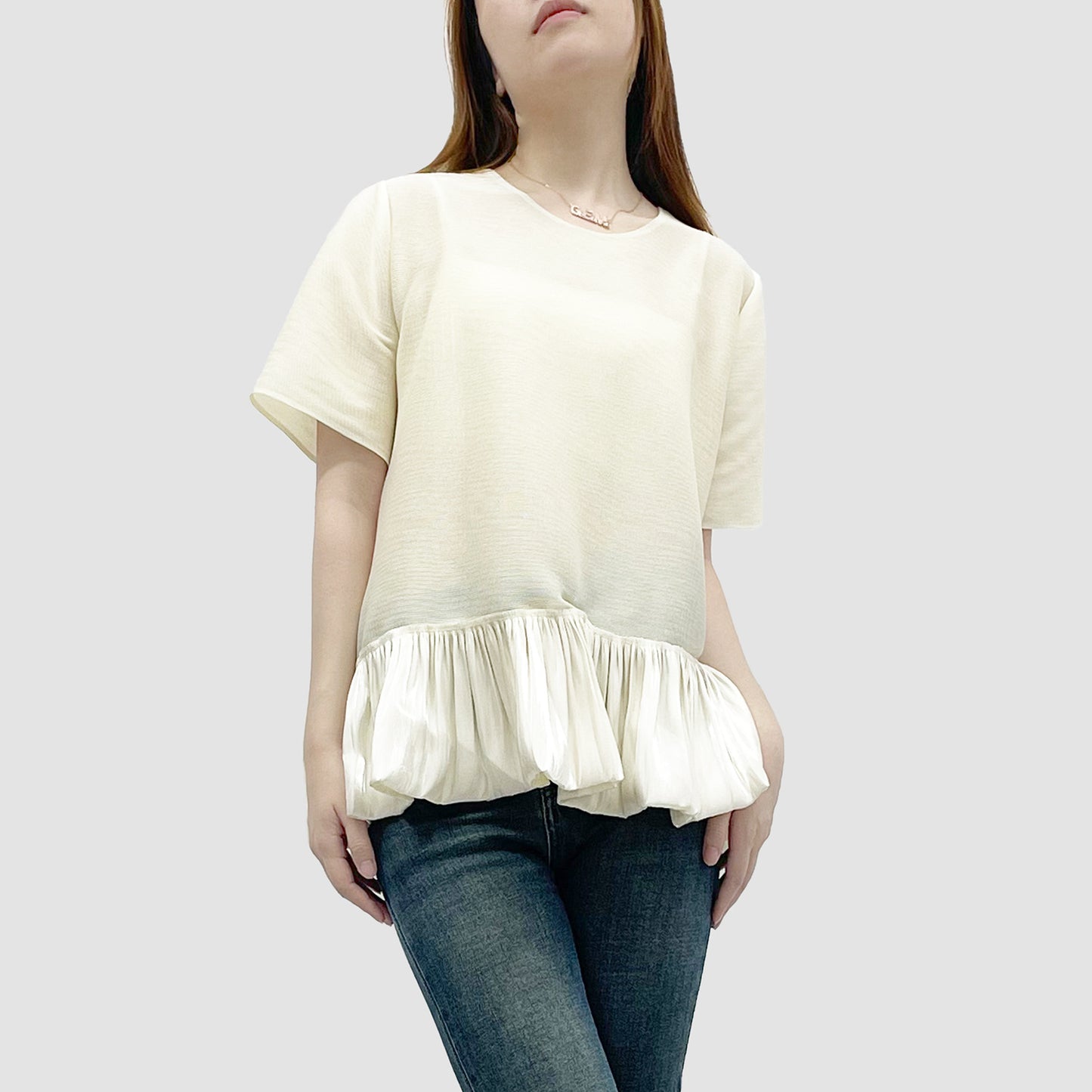 Hot Sale Women's Short Sleeve T-Shirt High Sense Loose Meat Cover Fashion Temperament Age Reducing Top