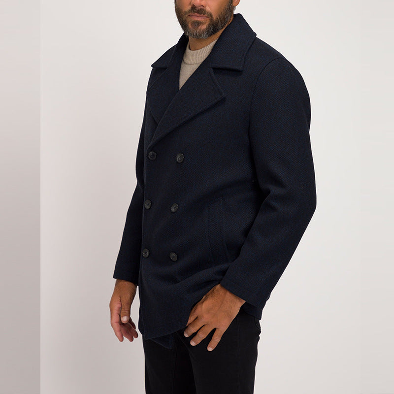 maoxiangshop-shop men’s fashion Casual Mid-Length Men's Jacket Slim Fit All-Match Windbreaker Men