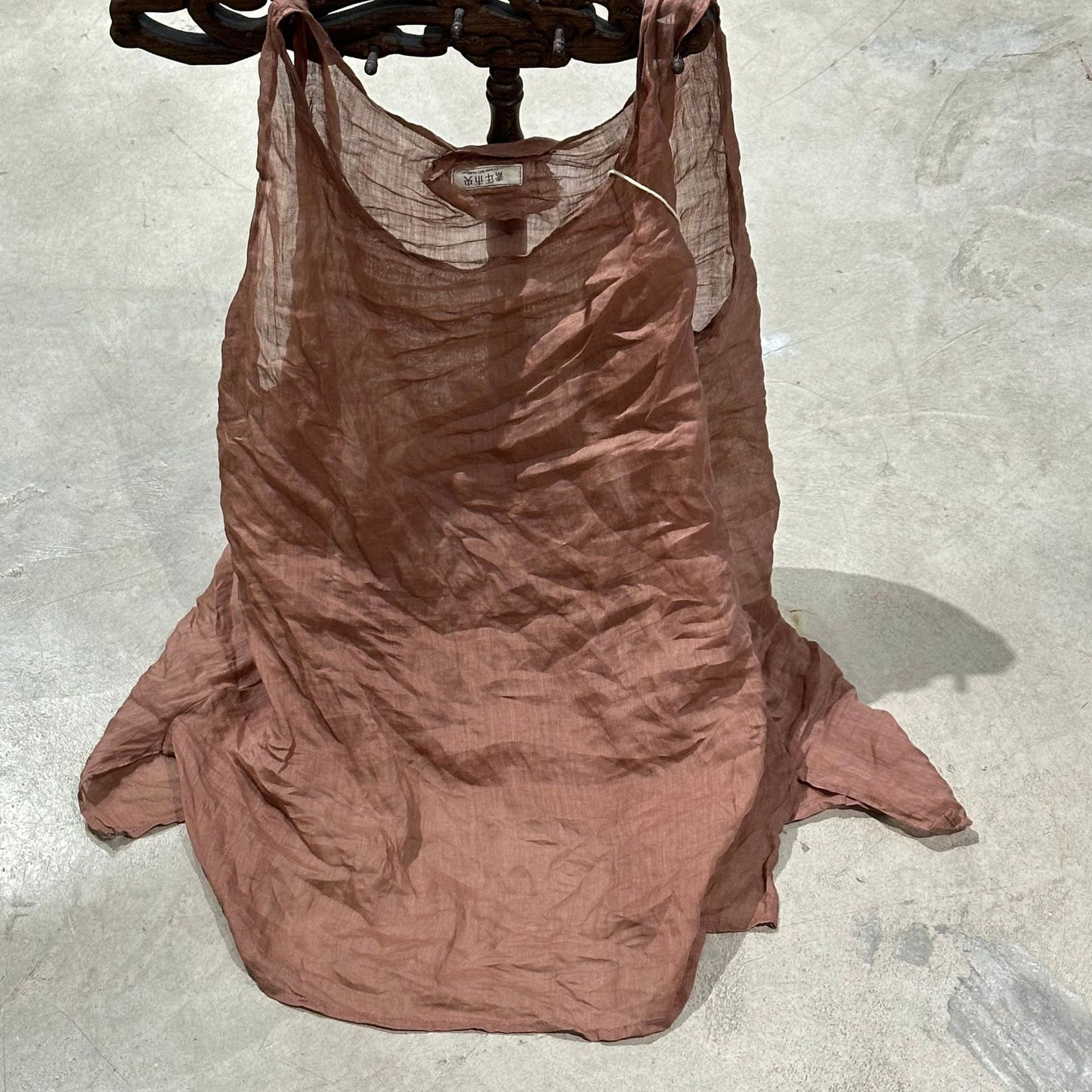 2025 24/3/Xiao Ai/Spring and summer literary and retro clear ramie solid color inner vest