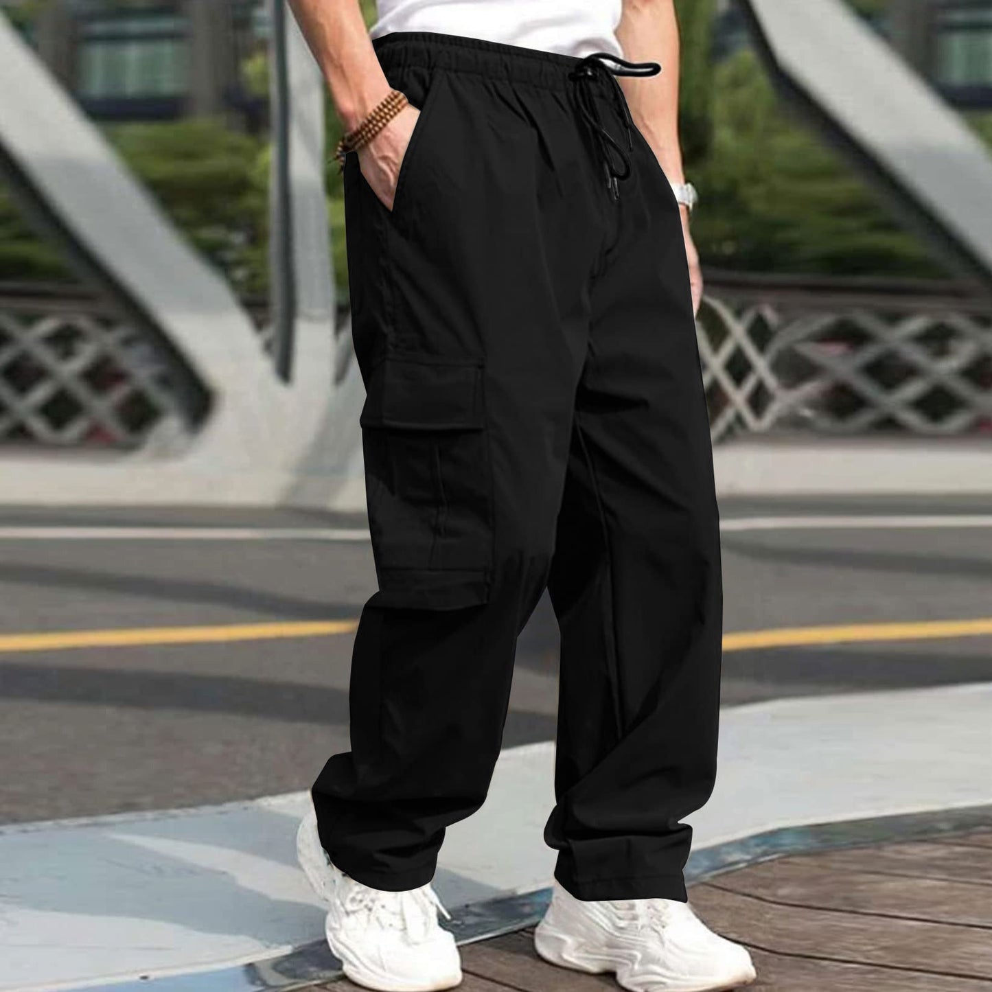 maoxiangshop-shop guy outfits New Summer Youth Casual Pants Men's Loose Straight Casual Trousers Men