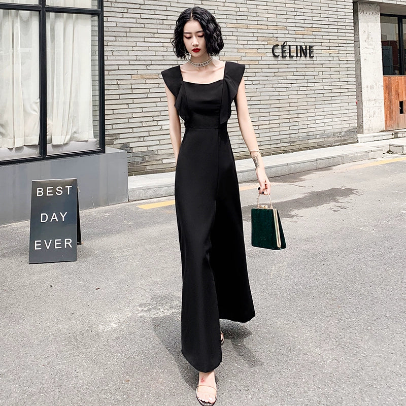 Small yellow evening dress, female banquet temperament, short dress, party small host can usually wear high-end sense