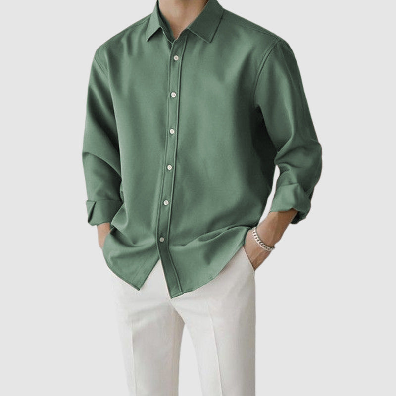 maoxiangshop-shop male teacher outfits Summer Digital Printing Solid Color Men's Clothing Beach Vacation Holiday Young Men's Fashion Shirt