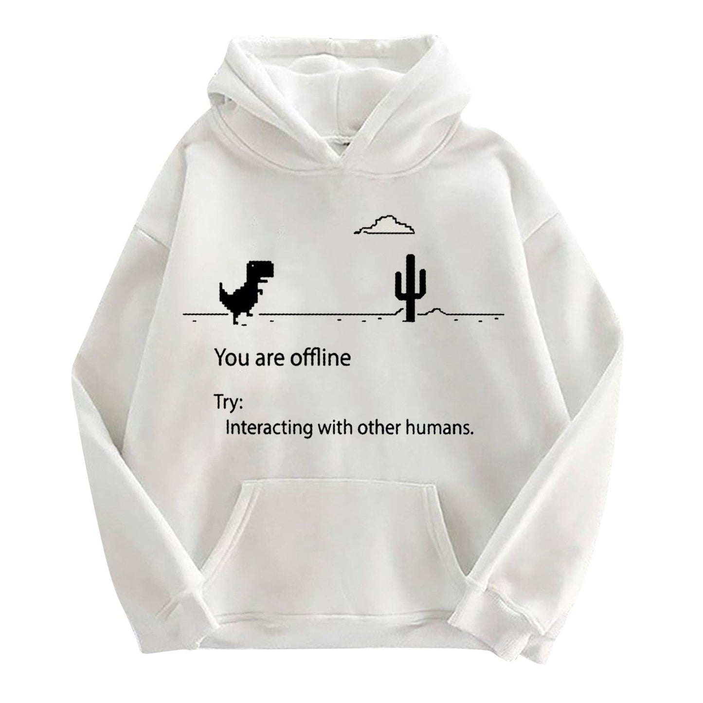 maoxiangshop Sweatshirt Plus Size Sweater Printed New Loose Comfortable Top Women's Colorful Pattern Printed Rope Hooded Sweater
