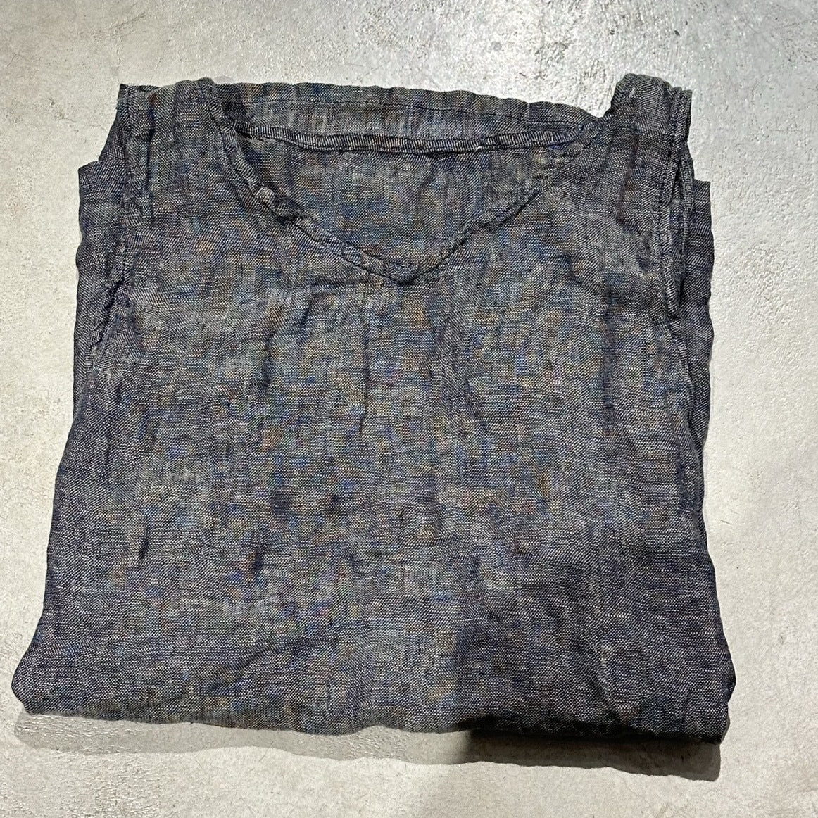 2025 250315/Xiaoyuan, spring and summer yarn-dyed linen retro literary crew neck vest