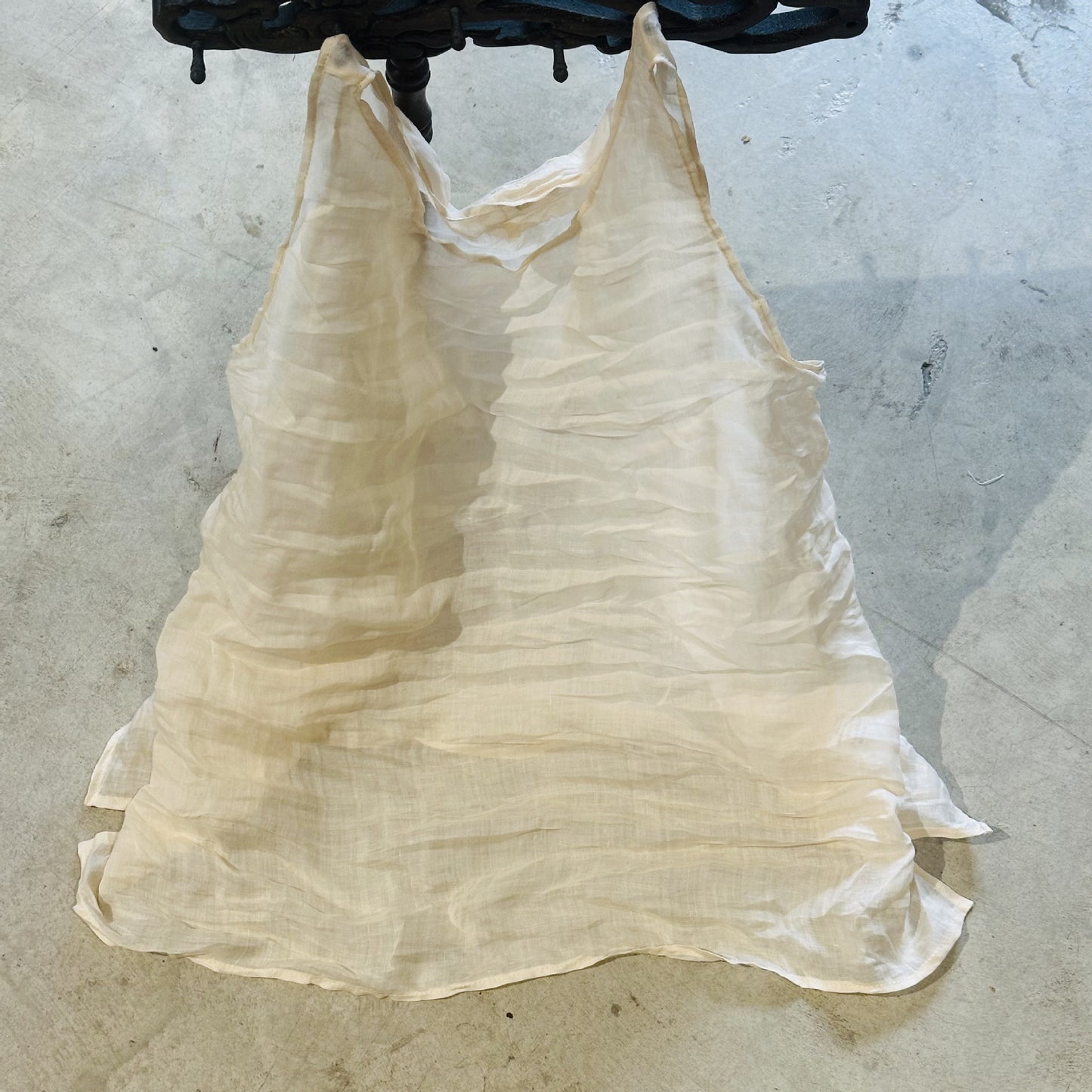 2025 24/3/Xiao Ai/Spring and summer literary and retro clear ramie solid color inner vest