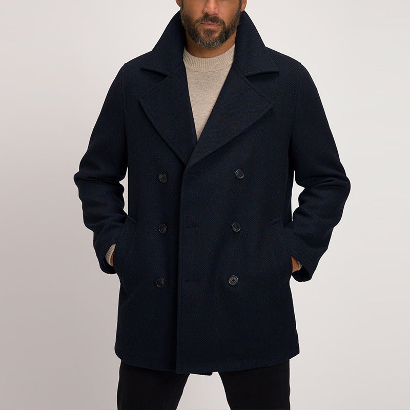 maoxiangshop-shop men’s fashion Casual Mid-Length Men's Jacket Slim Fit All-Match Windbreaker Men