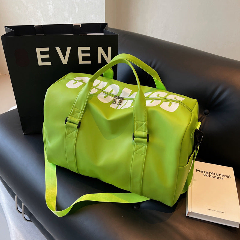 2025 Girls luggage sports travel bag going out large capacity shoulder handbag wet and dry separation swimming fitness bag women