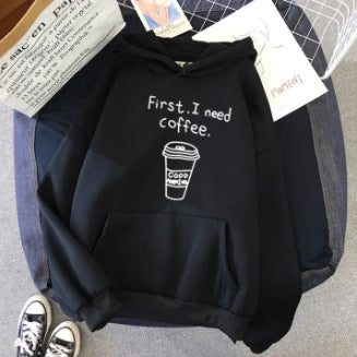 maoxiangshop Sweatshirt Plus Size Sweater Printed New Loose Comfortable Top Women's Colorful Pattern Printed Rope Hooded Sweater