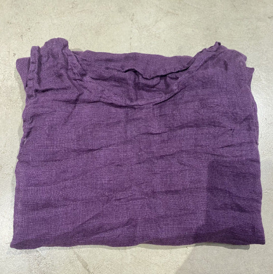 2025 250315/Xiaoyuan, spring and summer yarn-dyed linen retro literary crew neck vest
