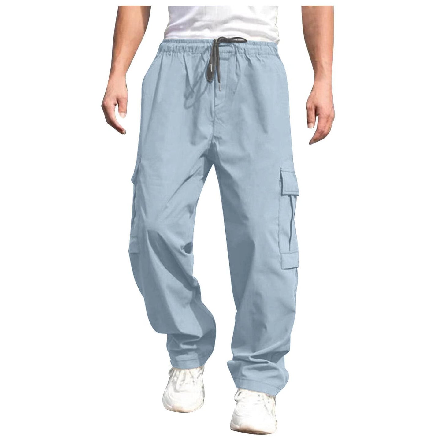 maoxiangshop-shop guy outfits New Summer Youth Casual Pants Men's Loose Straight Casual Trousers Men