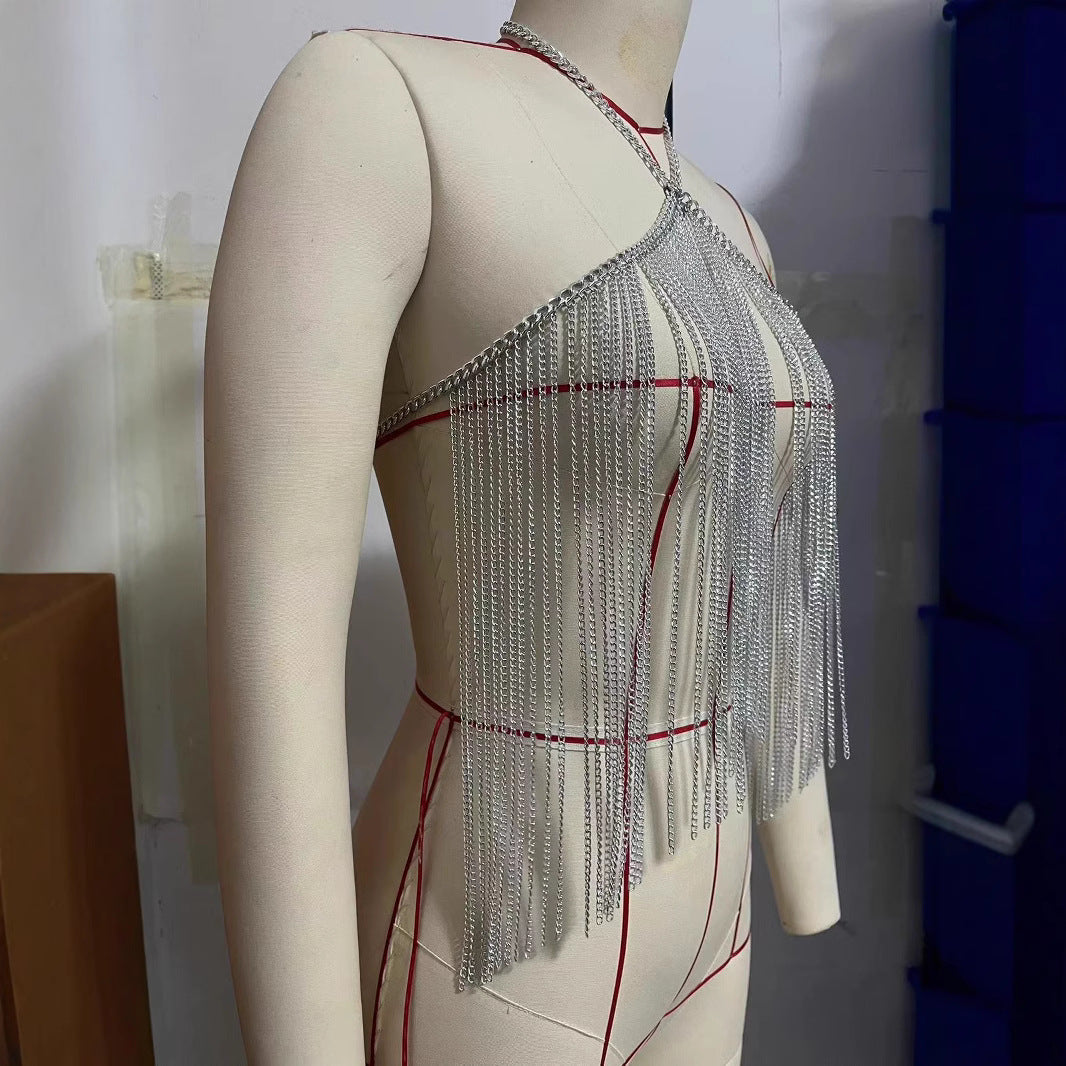 2025 L4981Y metal chain body chain цепочки для тела body chain real shot