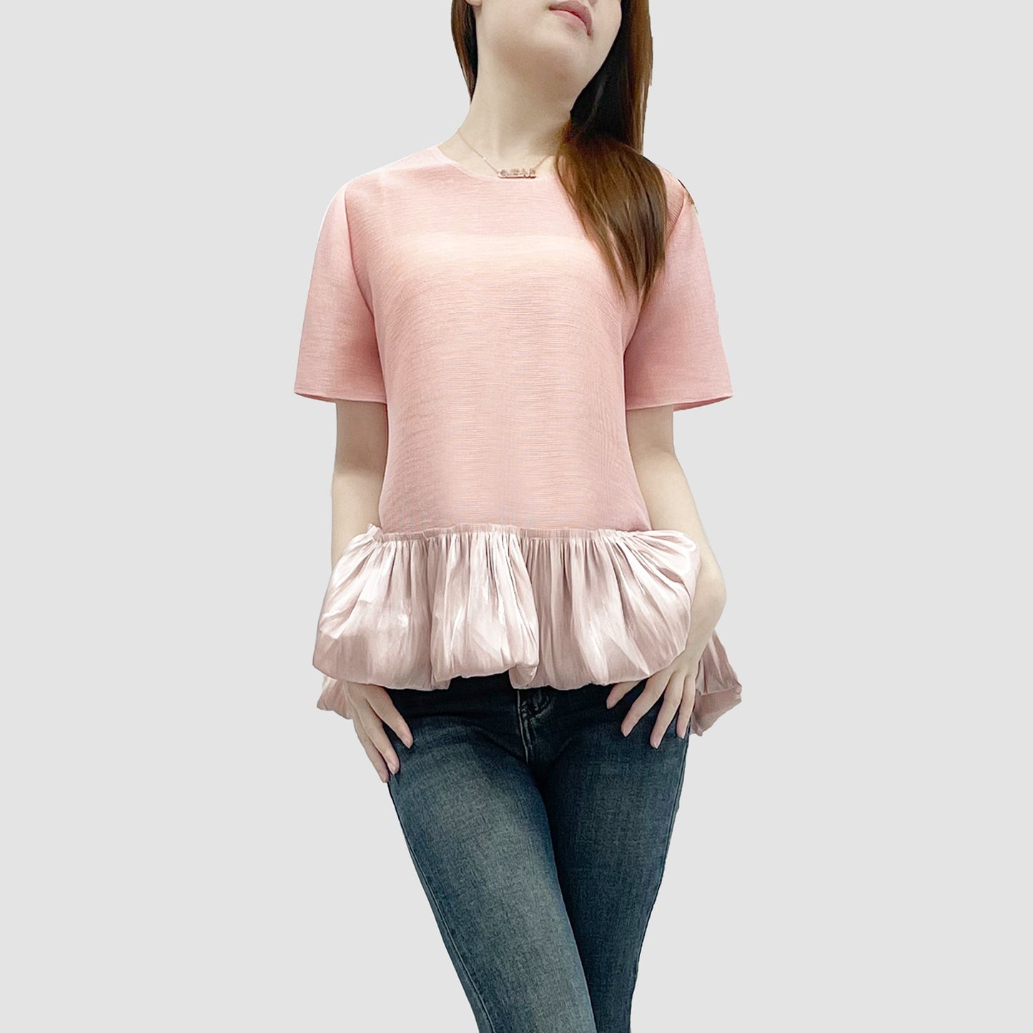 Hot Sale Women's Short Sleeve T-Shirt High Sense Loose Meat Cover Fashion Temperament Age Reducing Top