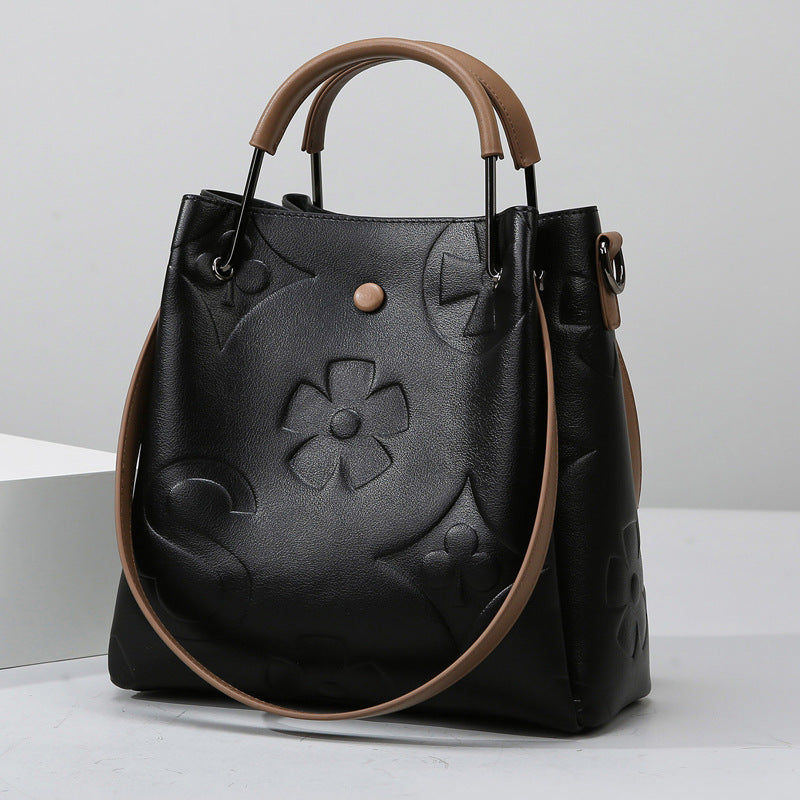 2025 Handbag Women's Fashion Atmosphere Women's Tote Bag New Large Capacity Bag Commuter Shoulder Bag Can Be Crossbody