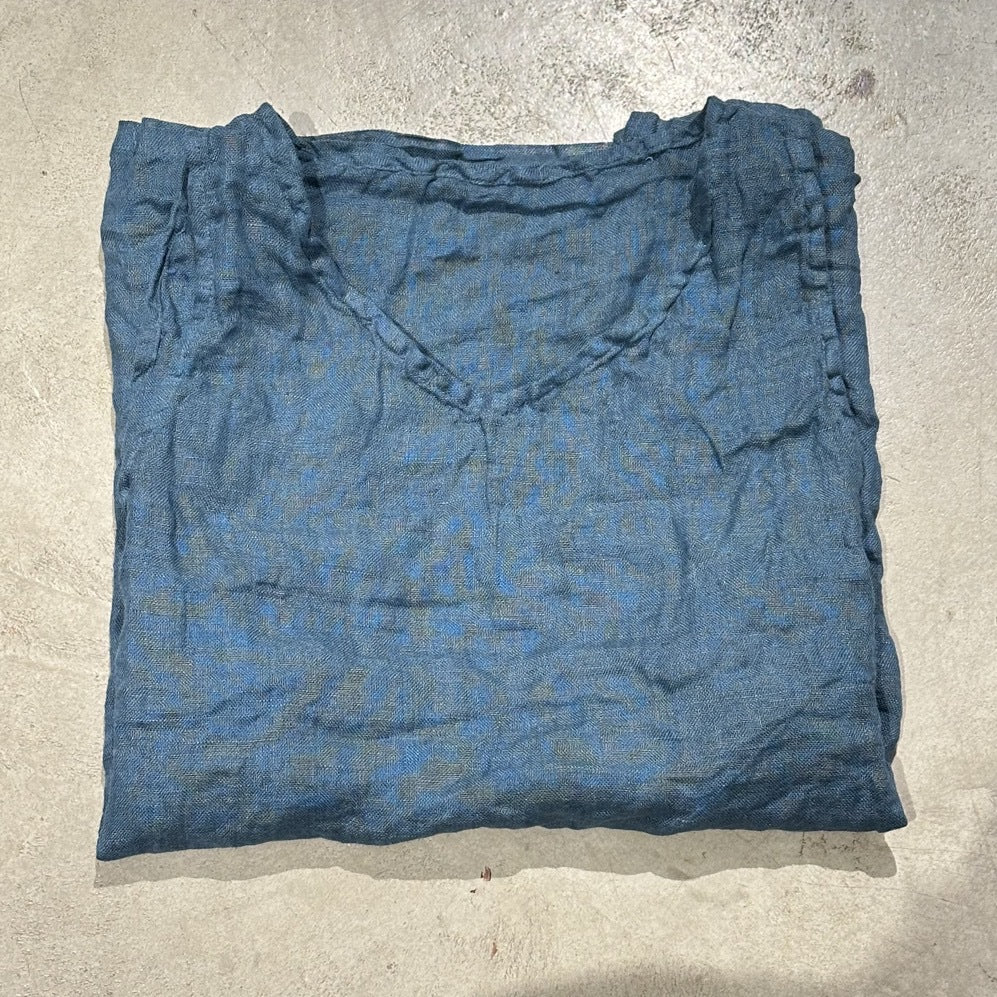 2025 250315/Xiaoyuan, spring and summer yarn-dyed linen retro literary crew neck vest