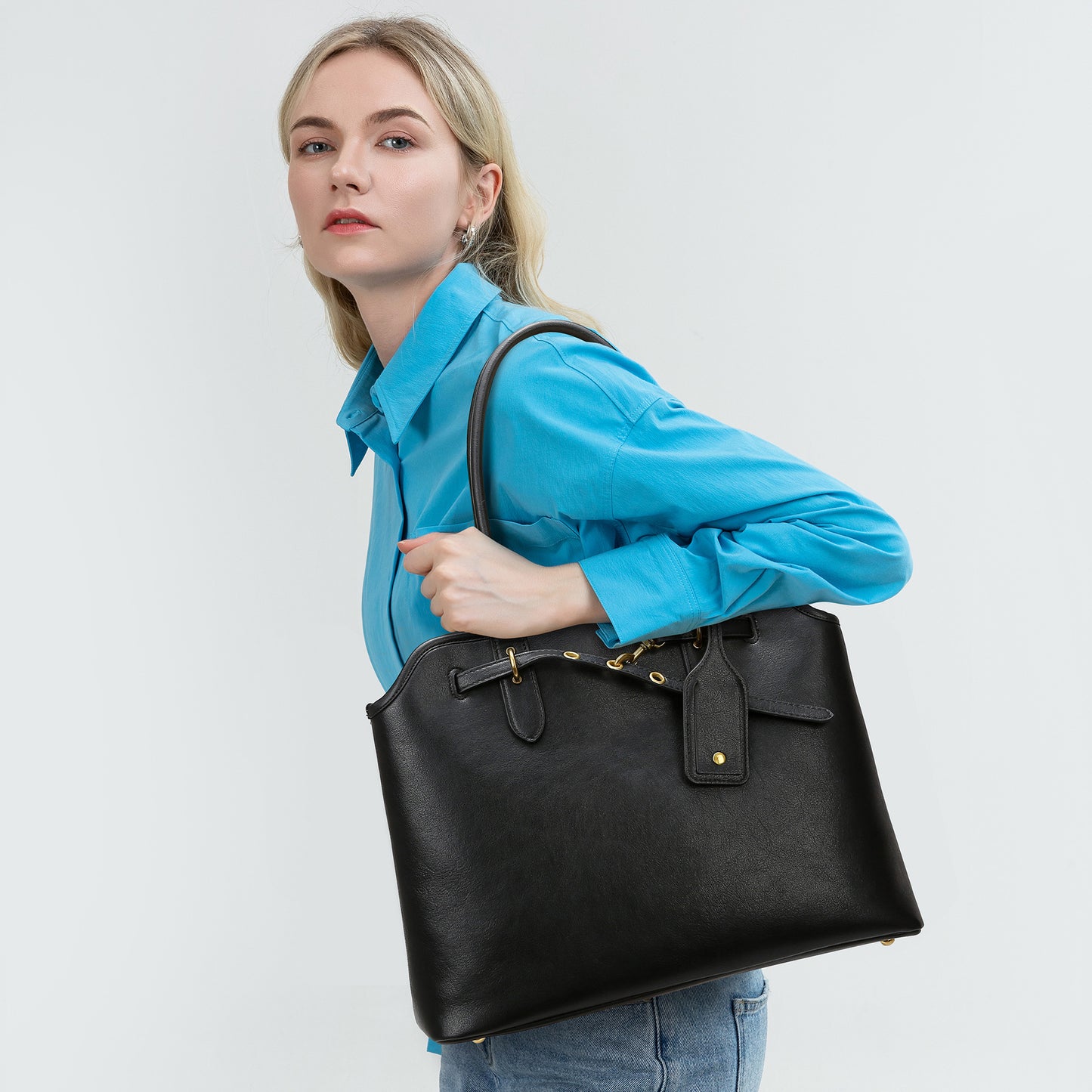 2025 Autumn and winter shoulder bag fashionable retro women's bag high-end simple handbag bag commuter tote bag women's wholesale