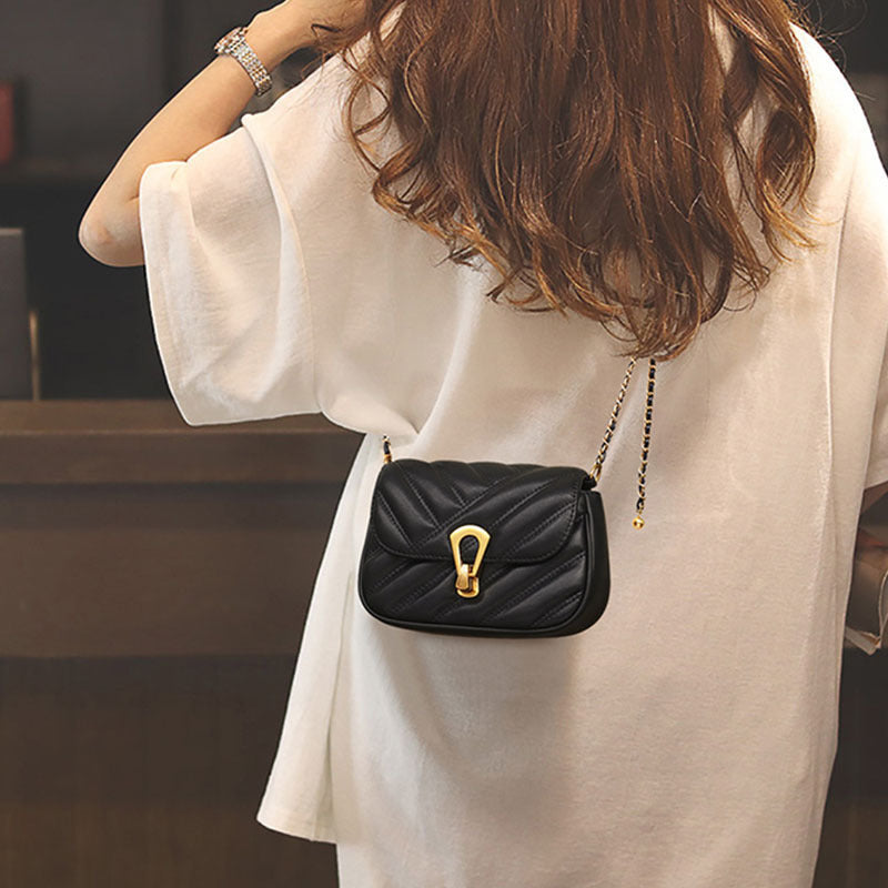 MAOXIANGSHOP popular new small fragrant wind small fresh chain small square bag niche design advanced texture shoulder bag messenger bag