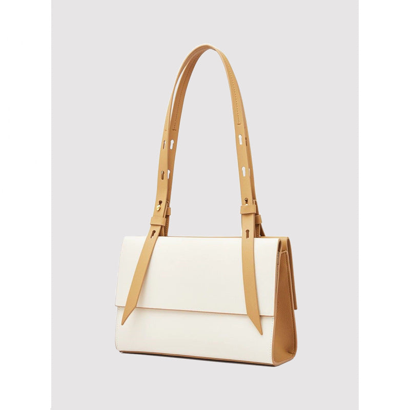 2025 Leather niche design commuter women's large-capacity tote bag shoulder underarm bag new wedding bag trendy simple and versatile