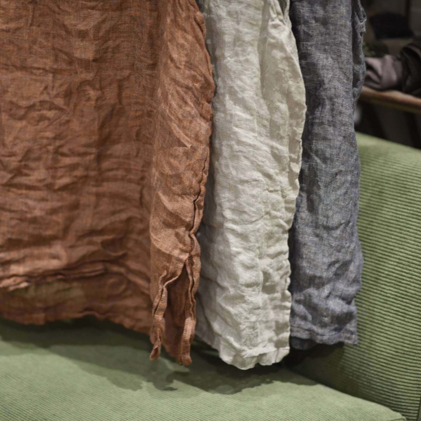 2025 250315/Xiaoyuan, spring and summer yarn-dyed linen retro literary crew neck vest