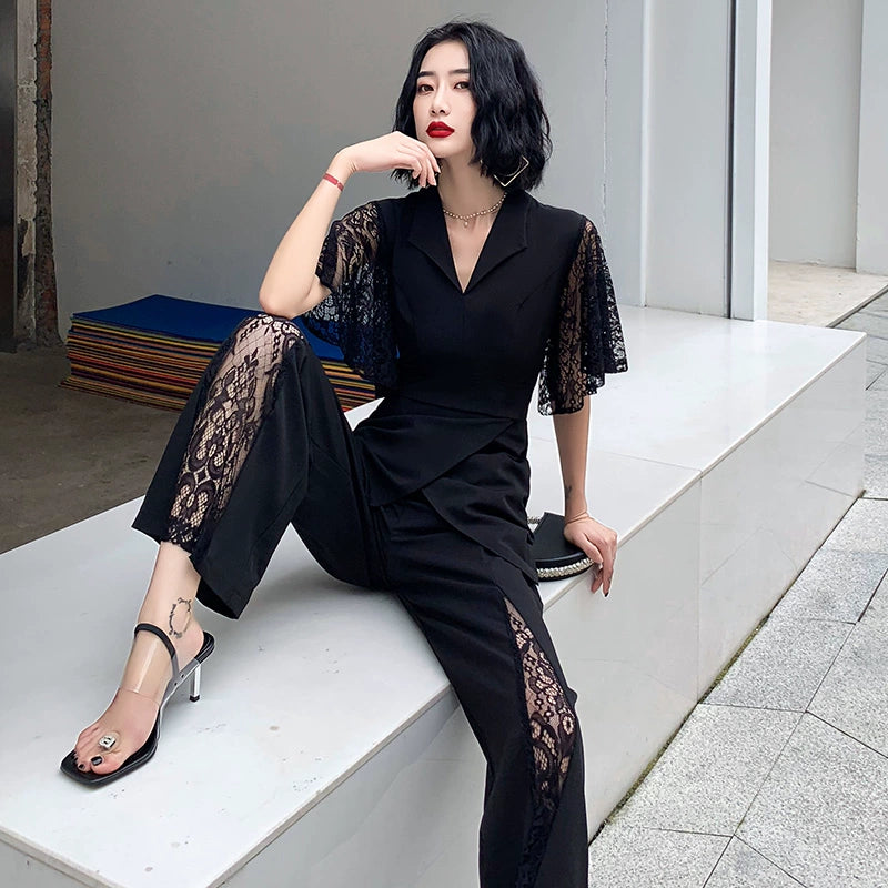 Black evening dress dress women new banquet temperament high-end can usually wear elegant celebrities high-end sense of thin
