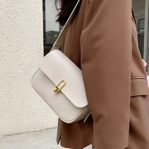 2025 Niche design bag women's autumn and winter new trendy tofu bag high-end texture versatile single shoulder messenger women's bag