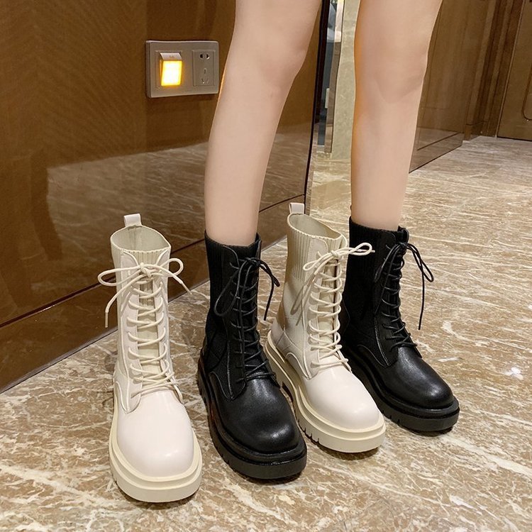 2025 High-heeled fashion versatile women's popular autumn and winter new thick-soled high-end fried street short boots