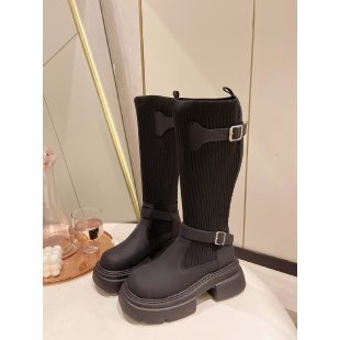 2025 Thick-soled thin round-headed high boots for women's 24 autumn and winter new models run wild Xinjiang is not tired of feet Western boots