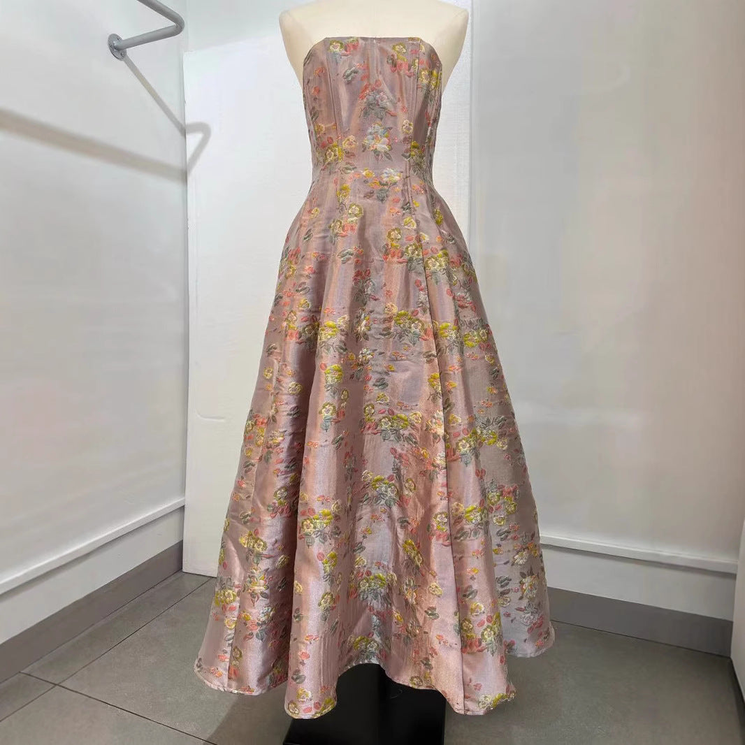 2025 In stock, Chen Yihan has the same princess dress on the run, high-end bride engagement robe dress, fairy dress.