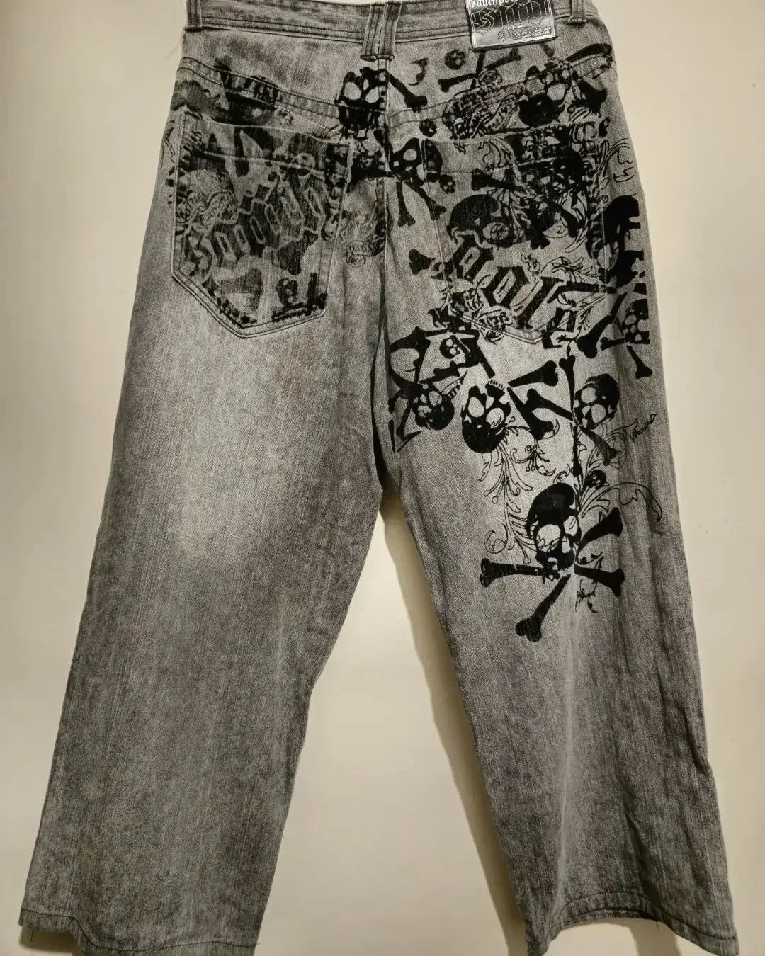 maoxiangshopStreet Vintage Jeans New Y2K Harajuku Wash blue Multiple pockets Baggy Jeans Denim Pants Mens Womens High Waist Wide Trousers