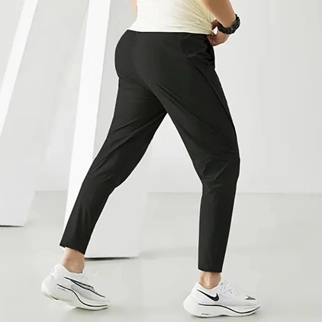maoxiangshop Running Pants Men Sportswear Elastic Jogging Sweatpants Gym Fitness Tight Trousers Quick Dry Thin Tracksuit Training Sport Pants