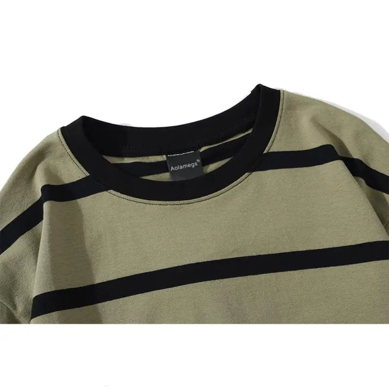 maoxiangshop Mew Men T Shirt Color Block Print 3 Color Optional Tee Shirts Simple High Street Basic All Match Cargo Tops Mens Streetwear