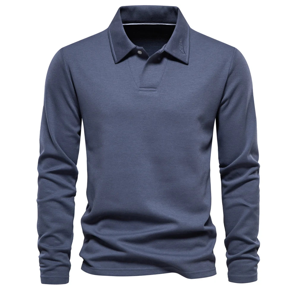 maoxiangshop Embroidery Polo Shirt for Men Fashion Neck Turn Down Collar Mens Casual Social Polo Shirts Luxury Golf Shirt