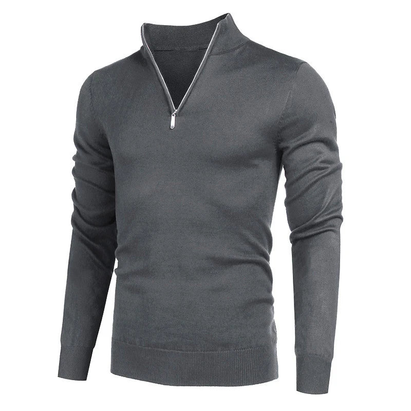 maoxiangshop Men Turtlenecks Knitwear Pullovers Sweater Long Sleeved Solid Color Hooded Male Casual Daily Warm Tops