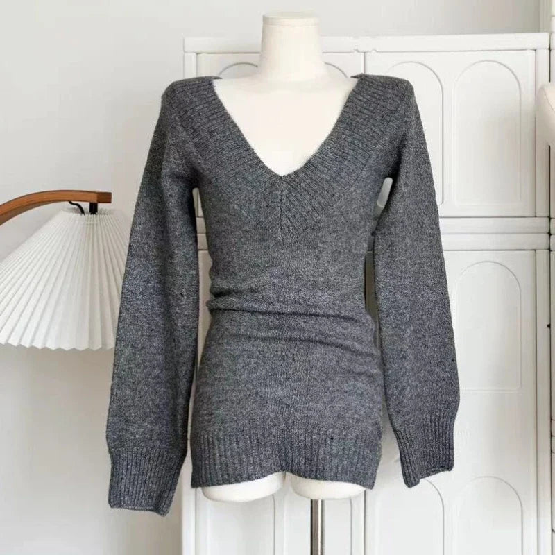 French Retro Elegant Y2k 3 Piece Sets Women Vintage Solid Long Sleeve Sweater + Lace Casual Vest + Plaid Chic Skirt Autumn