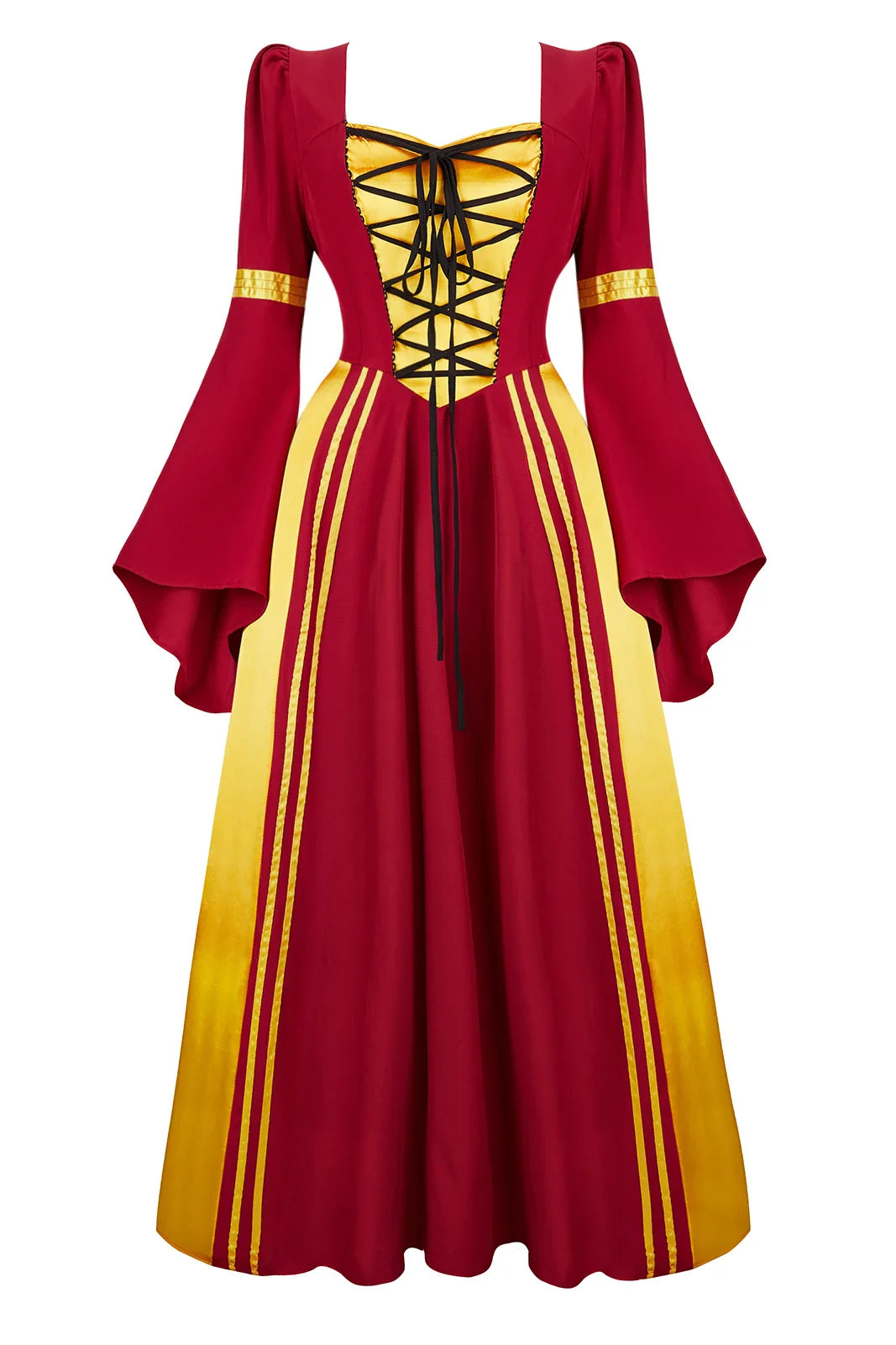 maoxiangshop - Renaissance Costumes for Women Medieval Dress Irish Halloween Costume for Women Pirate Dresses