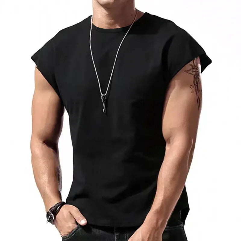 maoxiangshop Summer Men's Mesh Gym Vest Quick Dry Loose Fitness Exercise Wide shoulder Sports Sleeveless Shirt Bodybuilding Tank Top