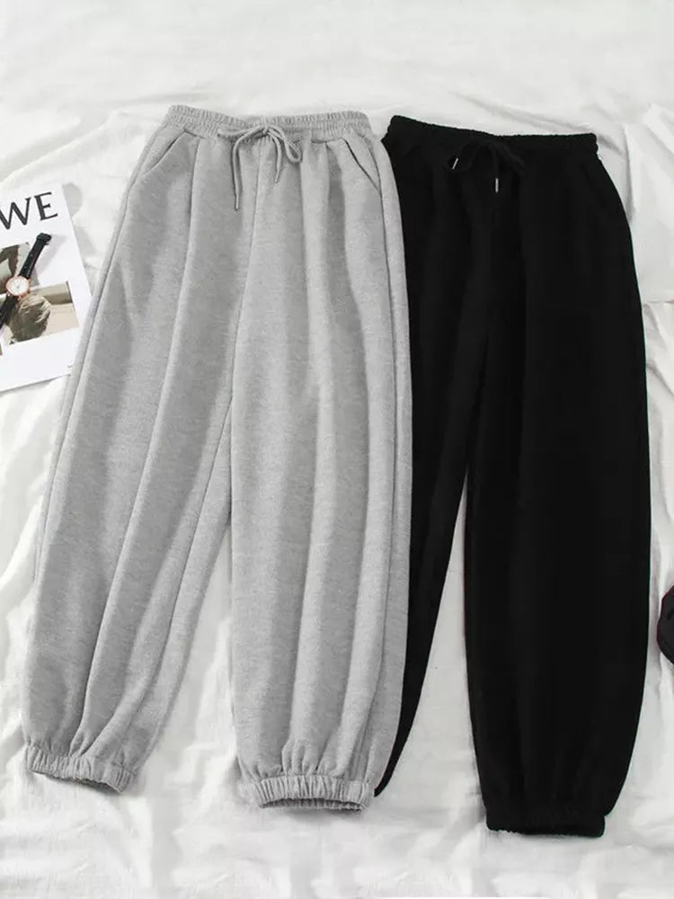 JMPRS Gray women Sweatpants Autumn New Baggy Fashion Oversize Sports Pants Black winter thick Joggers Streetwear Trousers