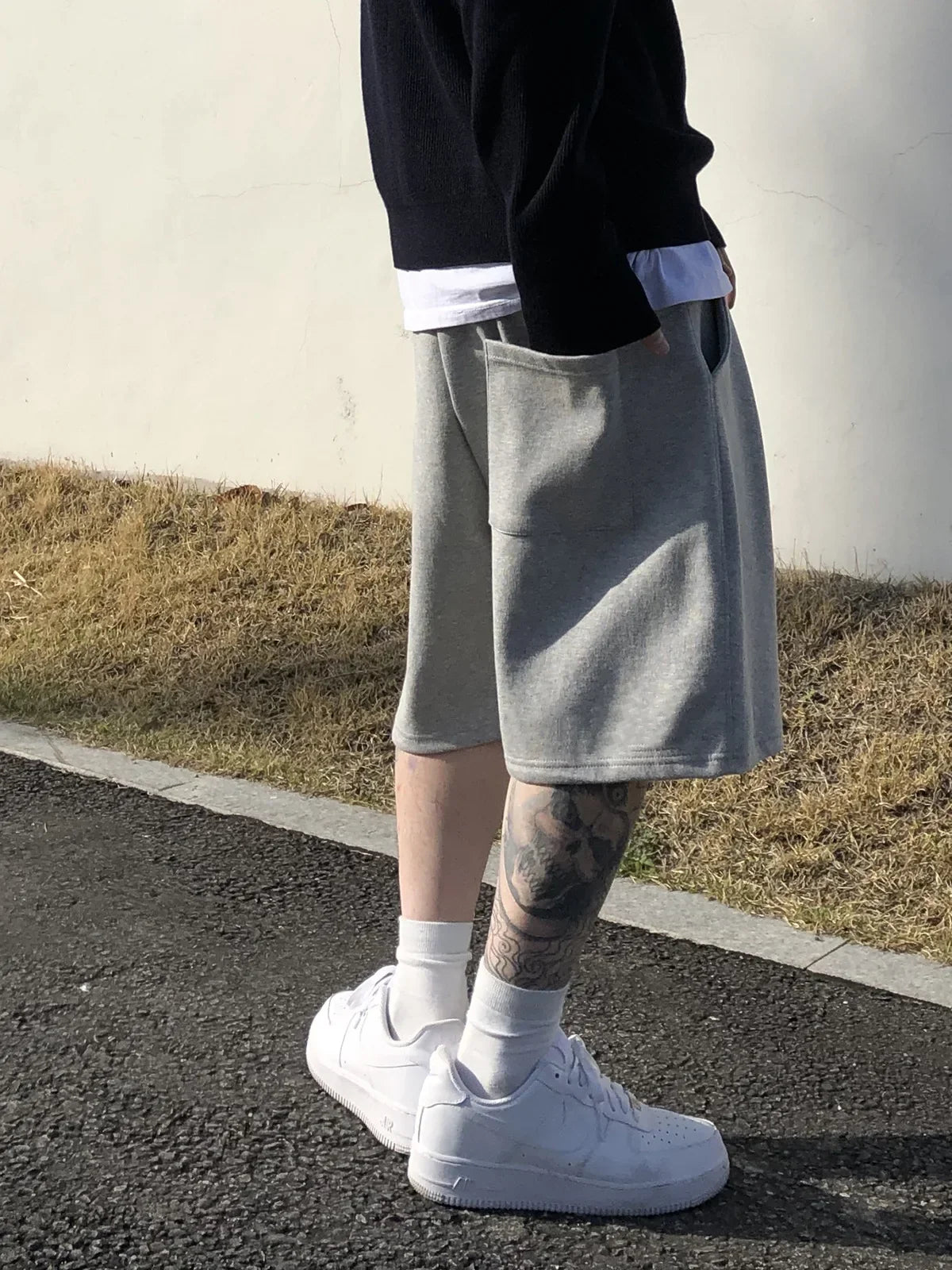 maoxiangshop Summer Men Cotton Gym Bodybuilding Casual Loose Shorts Outdoors Fitness Beach Short Pants Male Brand Sweatpant Men's clothing