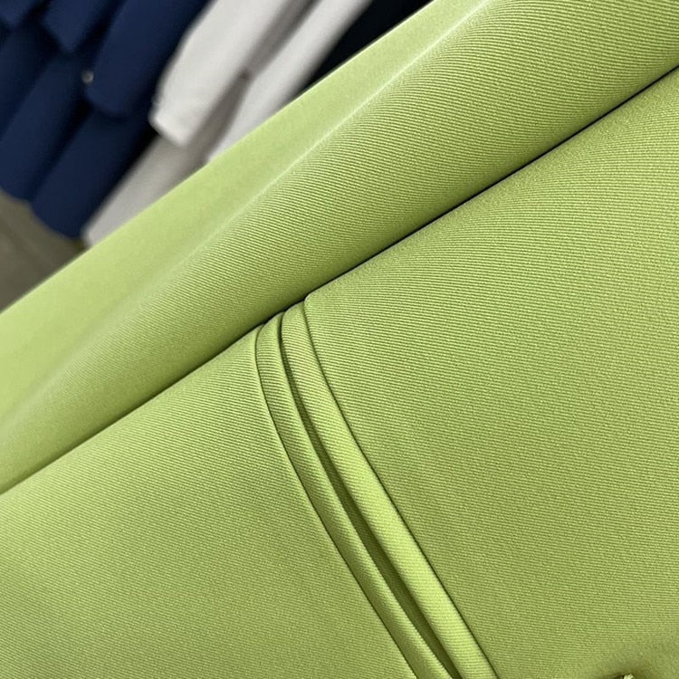 maoxiangshop Women Casual Blazer Double Breasted Suit Jacket Korean Version Pure Color Loose Fashion Suit Jacket Simple Office Ladies Tops