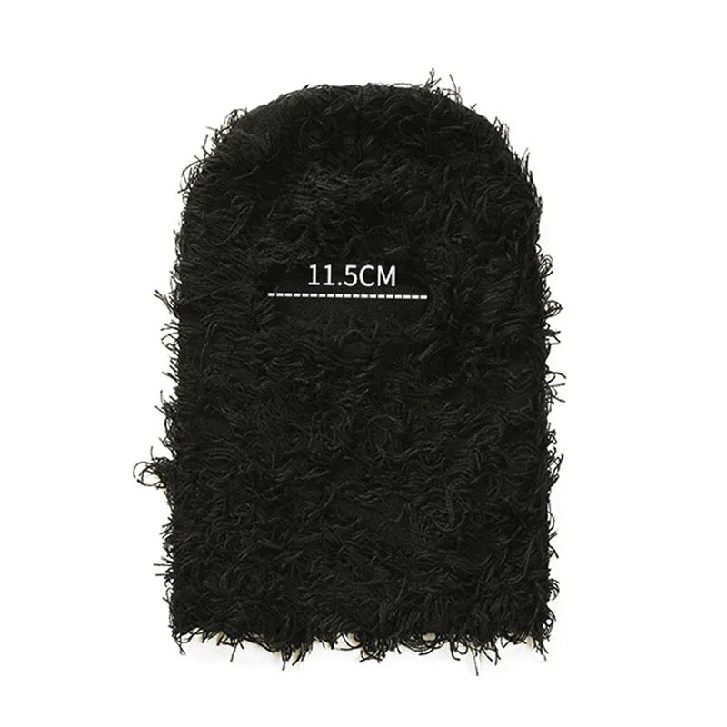 maoxiangshop Balaclava Distressed Knitted Full Face Ski Mask for Men Women Beanies Hats Skullies Camouflage Winter Warm Bonnet Windproof Hats