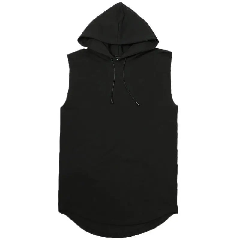maoxiangshop 2024 Brand New Men's Tank Tops Vest Sleeveless Tees For Male Hooded Man Vests Tops Hip Hop Men Tank Top T shirt