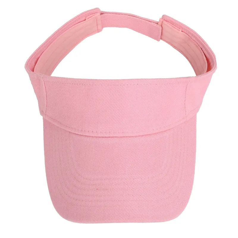 maoxiangshop Summer Sun Hats Men Women Cotton Adjustable Visor UV Protection Top Empty Solid Sport Tennis Golf Running Sunscreen Baseball Cap