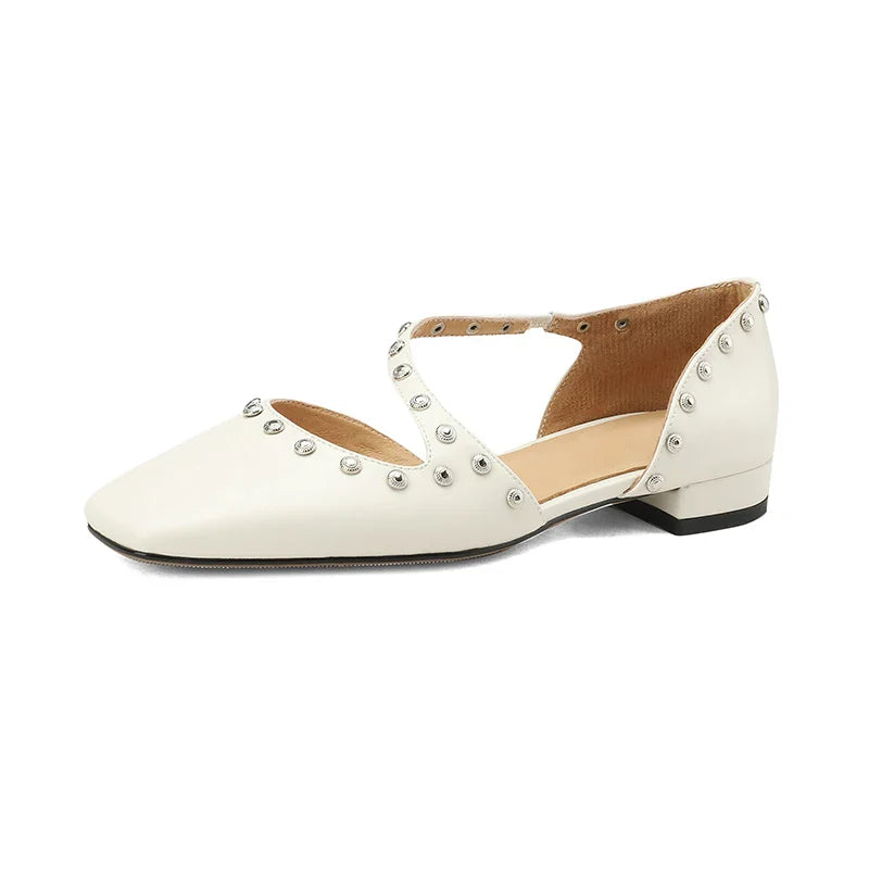 maoxiangshop - New Spring/Autumn Women Pumps square Toe Chunky Heel Mary Janes Solid Women Shoes for Women zapatos de mujer