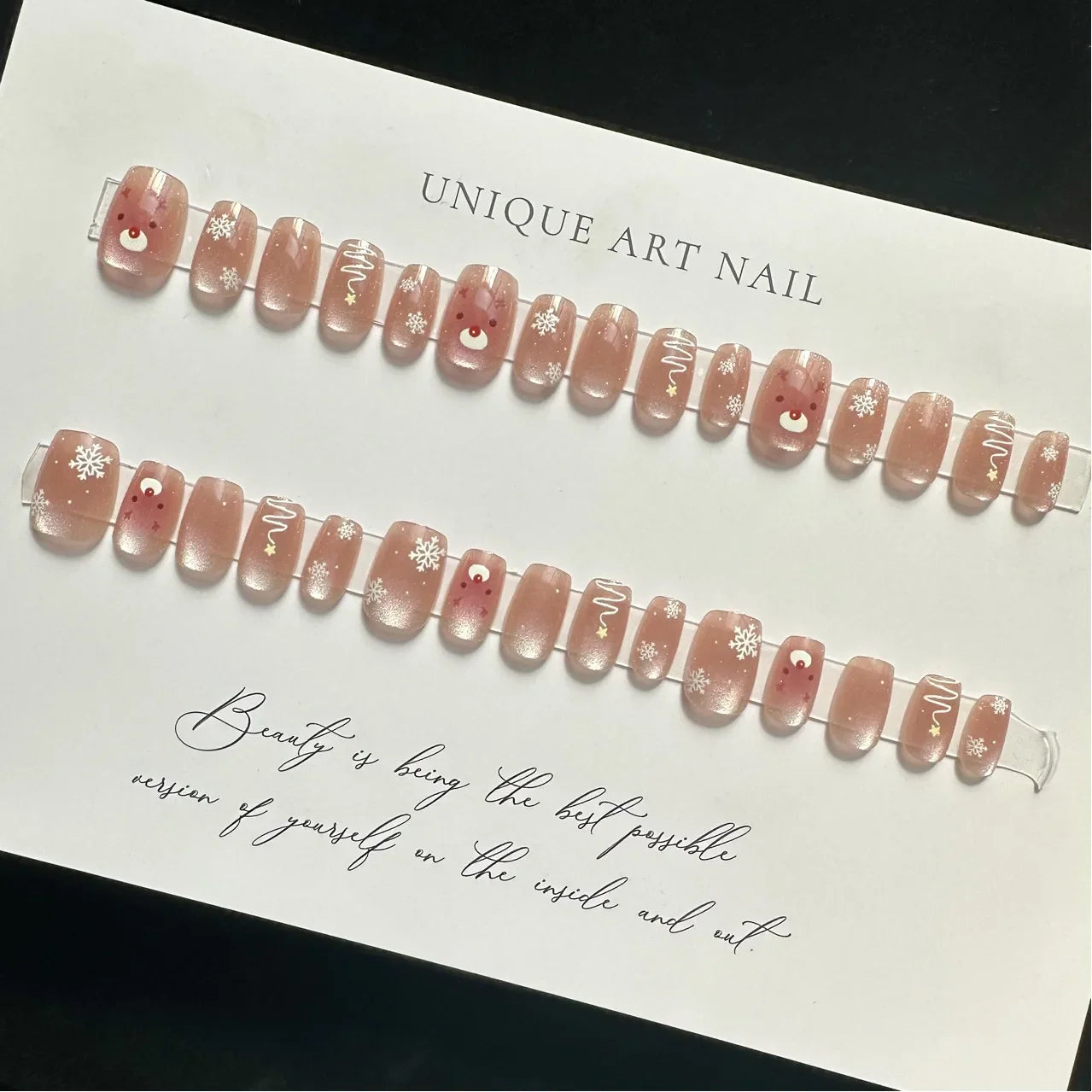 maoxiangshop 24pcs Wearable Pink Press On Fake Nails Tips With Glue false nails design Butterfly Lovely Girl false nails With Wearing Tools