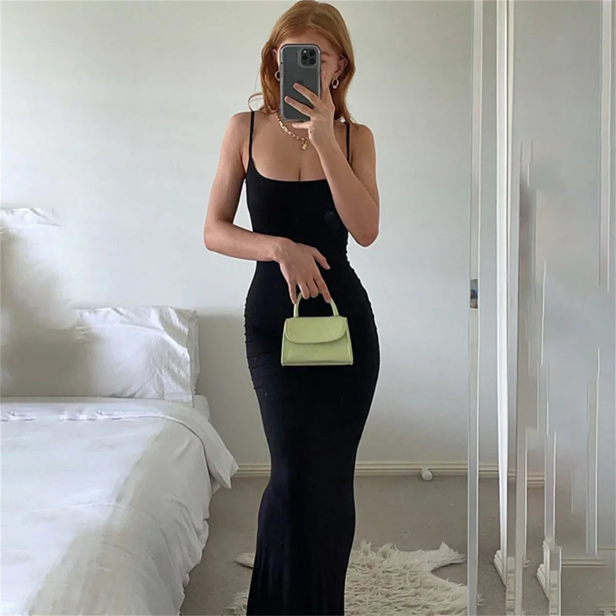 maoxiangshop-Women 2024 Y2K Summer Bodycon Elegant Sexy Dresses Satin Slip Sleeveless Backless Maxi Dress Ladies Birthday Party Club Sundress